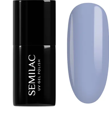 Image de Semilac | Vernis à ongles hybride - bleu clair pastel - 7 ml - n° 603 - couvrance totale et longue tenue