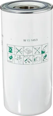 Produktbild von MANN-FILTER W 13 145/3 Ölfilter - Für PKW und Nutzfahrzeuge