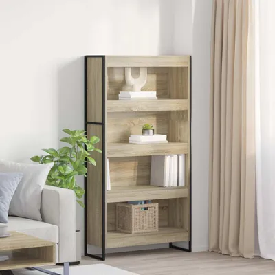 Obrázok produktu pre Maison Exclusive – Knihovňa, 80 x 30 x 155 cm, drevotrieska, Imitácia Sonoma