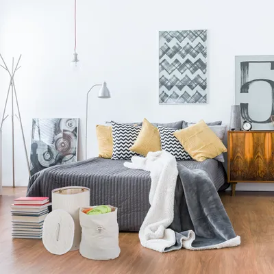 Obrázok produktu pre Bambusový kôš na bielizeň RD34141, biela