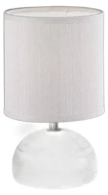 Zdjęcie produktu dla Lampa stołowa LUCI brązowo-biała 1xE14x40W tkanina wym:23x14x14cm IP20 RL
