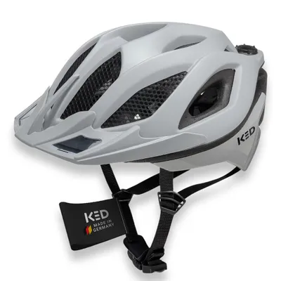 Produktbild von KED Spiri II Trend Allround Fahrradhelm Mit LED Licht Und Reflektor, Optimierter Belüftung und Insektenschutznetz I Farbe: grey matt Größe: 52-58 (M)