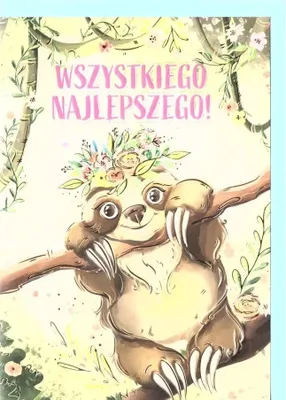 Produktbild von Karnet okolicznościowy A5 Leniwiec