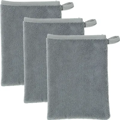 Produktbild von Erwin Müller Abschminkhandschuh 3er-Pack grau 15x21 cm