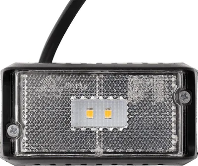 Produktbild von Weiße DOBPLAST DPT15 LED-Markierungsleuchte mit Rückstrahler und 0,5 m Kabel