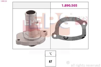 Produktbild von EPS Thermostat Kühlmittel 87°C für FIAT PANDA (169) PUNTO (188) Doblo Cargo (223) Doblo Kombi (119, 223) Seicento / 600 Schrägheck (187)