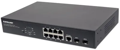 Immagine prodotto di INTELLINET Switch 8-Port Gigabit Web-Managed PoE+ Desk 2xSFP