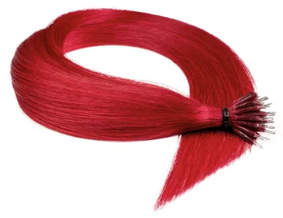 Obrázok produktu pre Nanoring Extensions Premium pravý vlas #0/44 intenzívna červená 0,8 g