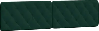 Imagen del producto de vidaXL Cojín para cabecero, color verde oscuro, 200 cm, terciopelo