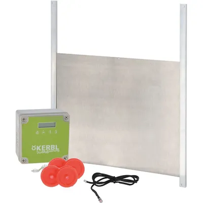 Produktbild von Automatische Hühnertür Komplett-Set, inkl. Schiebetür 220 x 330 mm