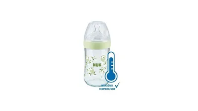 Obrázok produktu pre NUK dojensk faa Anti-colic s kontrolou teploty 240 ml - zelen