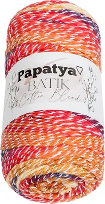 Immagine prodotto di PAPATYA Cotone BLEND batik - 100g / 225 m - Giallo,Arancione,Rosso