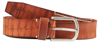 Produktbild von Leonardo Verrelli Uni Gürtel LV0150 hochwertiges Echt Leder, braun, 90 cm - 140 cm (Bundweite) in Braun aus 100% Echtleder, Herrengürtel