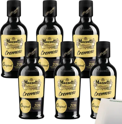 Produktbild von Mazzetti Cremoso, mit 70% Aceto Balsamico di Modena I.G.P. VPE (6x380ml Flasche) + usy Block