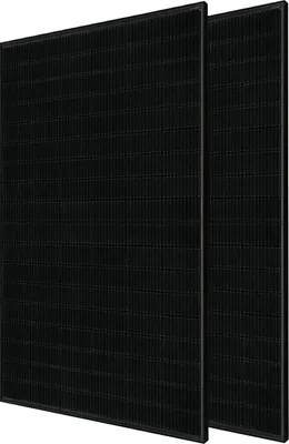 Obrázek produktu pro 2 Solarmodule plug and play inklusive Flachdachmontage-600W-FULLBLACK-Platdak-compleet