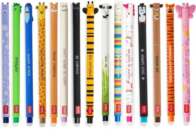 Produktbild von Gelkugelschreiber – Set mit 15 Stück – Stifte mit radierbarer Tinte und radierbare Gelstifte – 0,7 mm Spitze