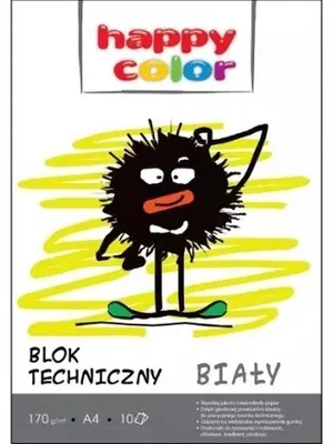 Zdjęcie produktu dla Happy Color Blok Techniczny A4 170g 20 kartek biały