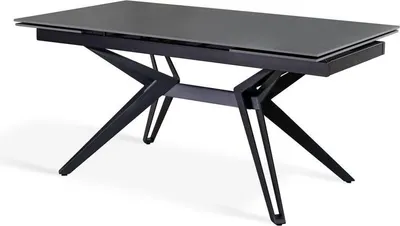 Produktbild von Match 3 - Ausziehbarer Tisch (160/240 x 90 x 76 cm) aus schwarzer Keramik