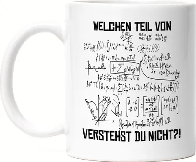 Produktbild von Welchen Teil Der Formel Verstehst Du Nicht Tasse Lustige Geschenkidee Mathematiker Physiker Ingenieur