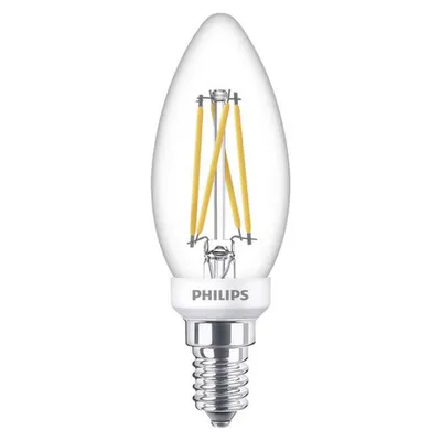 Produktbild von Philips Kerzenlampe (dimmbar), 3,5 W, 25 W, E14, 250 lm, 15000 h, Warmweiß