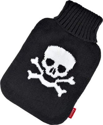 Produktbild von Original Snoozy Wärmflasche 2 Liter + Piraten Totenkopf Bezug