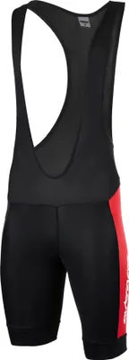 Produktbild von Airtracks Herren Fahrradhose Kurz mit Trägern Pro Line (S - Schwarz-Rot) - Trägerhose mit 3D Air Flow Perforated Polster & Quick Dry Funktion