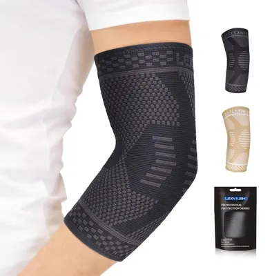 Produktbild von Tennisarmbandage M, für Sport, Kompression Ellbogenbandage, schwarz
