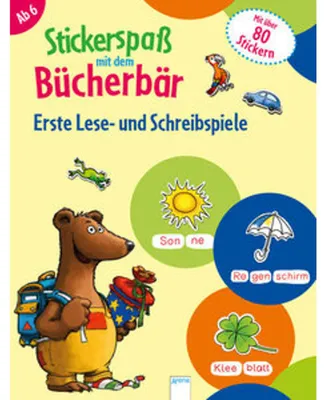 Produktbild von Stickerspaß mit dem Bücherbär. Erste Lese- und Schreibspiele