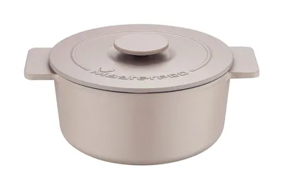Produktbild von MasterPRO Eternal Gusseisen-Kasserolle mit Deckel 26 cm / 5,5 L – Emaillebeschichtung – Induktion & Backofen