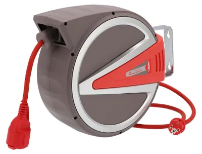 Produktbild von Federzug Kabel Aufroller 15 m 3 x 2,5mm² IP44 230 Volt Typ 76576