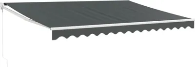 Produktbild von vidaXL Markise Einziehbar Anthrazit 4,5x3 m Stoff und Aluminium