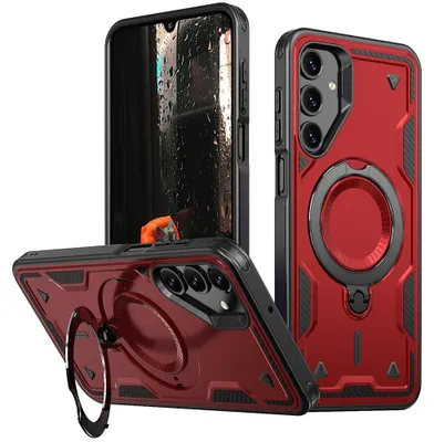 Produktbild von Samsung Galaxy A16 Hülle - Coverup Armor Back Cover met MagSafe Compatible Kickstand - Rot