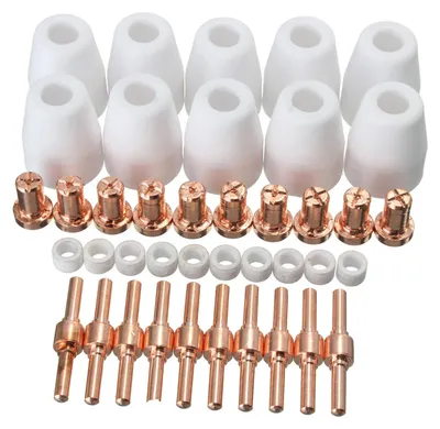 Obrázek produktu pro 40 ks spotřebního materiálu pro vzduchové plazmové řezačky Extend Fit pro PT-31 LG-40 Torch CUT-40 50