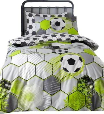 Produktbild von Floso - Fußball Bettwäsche-Set AG3937 (Einzelbett) (Bunt)