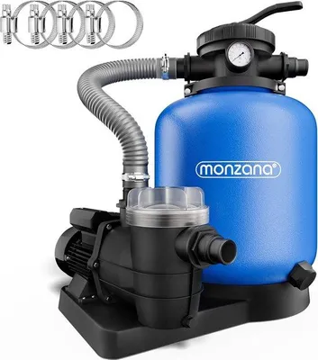 Produktbild von Famanu Sandfiltersystem mit Vorfilter - 9.960 L/h für Schwimmbäder