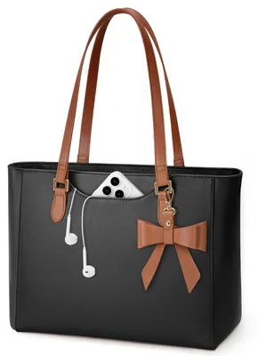 Image de Grand sac à main en cuir synthétique pour femmes, avec fermeture éclair, idéal pour le travail et les loisirs