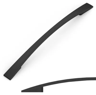 10 Möbelgriffe, Schwarz, Lochabstand 160 mm, für Schränke & Schubladen