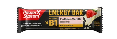 Produktbild von Power System Energy Bar Erdbeer Vanille Proteinriegel 1 x 35 g