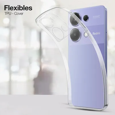Produktbild von Slim Cover für Xiaomi Redmi Note 13 Pro Hülle Transparent Flexibel Elastisch Backcover Schutzhülle Handyhülle