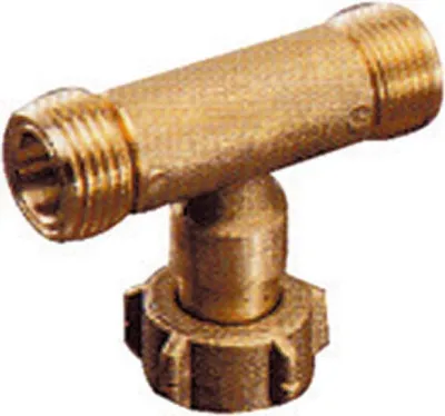 Image de Raccord Té Gaz Dipra Connexion Simultanée 2 Bouteilles Gaz - Dipra