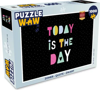 Obrázok produktu pre MuchoWow® Puzzle 1000 ks Leto - citát - čierna