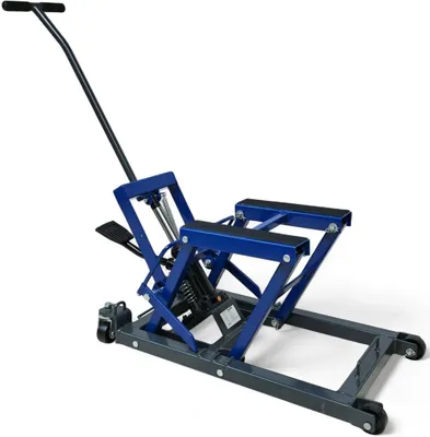 Productafbeelding van Hydraulische motorfietslift met een hefvermogen van 680 kg, hefhoogte tot 430 mm en montagebok