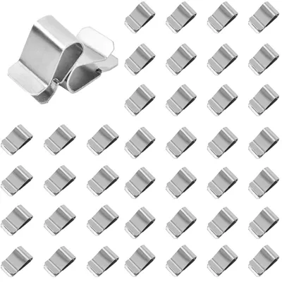 Produktbild von 40 Stück Edelstahl-Rohrklemmvorrichtungen und -Befestigungselemente