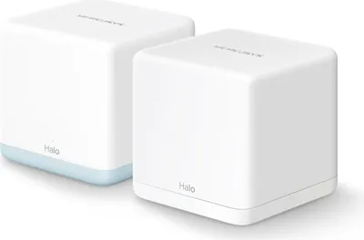 Zdjęcie produktu dla Mercusys HALO H32G (2-pack), Biały, Wewnętrzny, System siatki, 260 m², Dual-band (2.4 GHz/5 GHz), Wi-Fi 5 (802.11ac)