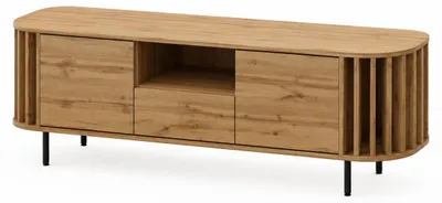 Zdjęcie produktu dla RTV-szafka, dąb Wotan, 160 x 40 x 50 cm, Obraz wygenerowany przez AI