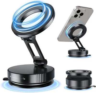 Produktbild von Halterung für Smartphones im Auto – magnetisch – um 360° schwenkbar – praktisch für Smartphones