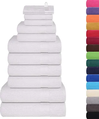 Immagine prodotto di Set di asciugamani 12 pezzi FROGN Bianco 360 g/m²