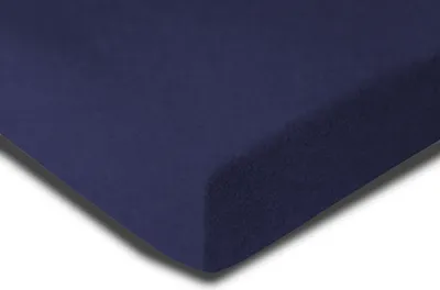 Produktbild von Spannbettlaken 140-160x200 cm Winter Flauschig dunkelblau Fleece Warme Bettlaken