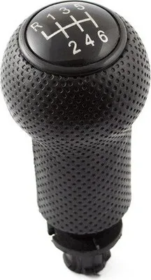 Image de pommeau de levier de vitesse 6 vitesses Black Edition Noir compatible avec de nombreux véhicules