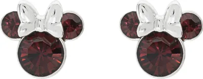 Image de Boucles d'oreilles Minnie Mouse rouge foncé, taille unique, Disney Jewelry